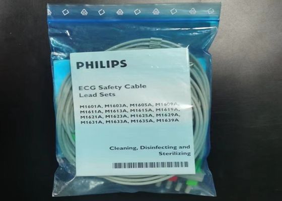 PHILIP M1623A Consommables pour appareils médicaux, 5 Cable ECG au plomb 989803104511