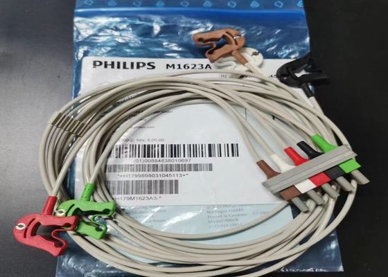 PHILIP M1623A Consommables pour appareils médicaux, 5 Cable ECG au plomb 989803104511