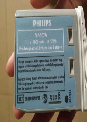 M4607A Batterie pour équipement médical, batterie rechargeable Li-ion 11,1V 1600mAh 17,76Wh