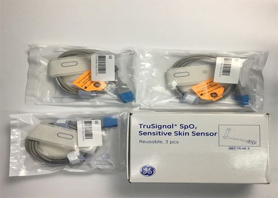 3 pièces dans une boîte TruSignal SpO2 Sensor de peau sensible 9 broches / réutilisable