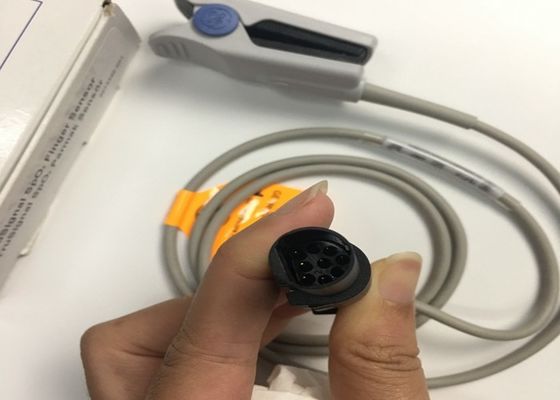 1M Consommables pour appareils médicaux, GE Trusignal Spo2 Capteur de doigt Ref TS-F1-H Tête ronde