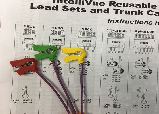 M1626A Cable à plomb électrocardiographe réutilisable pour les hôpitaux