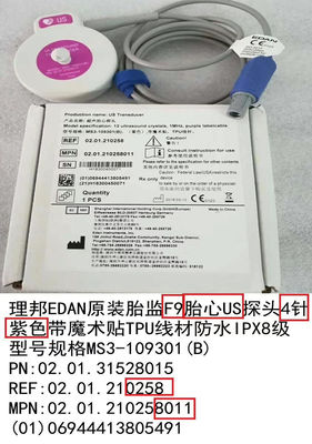 États-Unis Transducteur sonde d'échographie fœtale 4 aiguilles imperméable à l'eau IPX8 MS3-109301