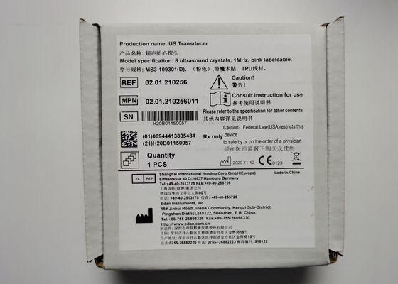 EDAN F6 Moniteur fœtal Transducteur MS3-109301 Double fente 4 broches étanche IPX8