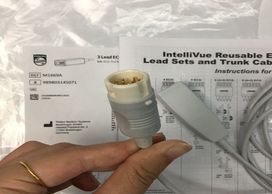 M1669A Cable électrocardiogrammique à 3 conduits intermédiaire réutilisable