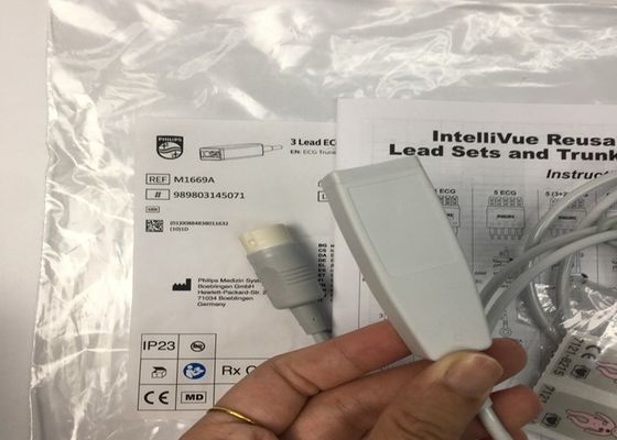 M1669A Cable électrocardiogrammique à 3 conduits intermédiaire réutilisable