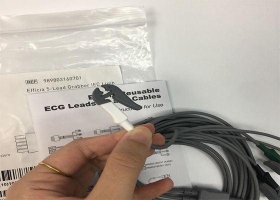 PHLIP Efficia réutilisable 5 câble ECG plomb membre IEC pour adultes