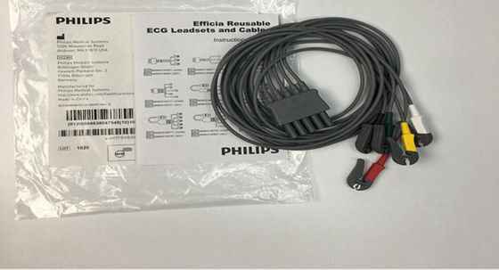 PHLIP Efficia réutilisable 5 câble ECG plomb membre IEC pour adultes