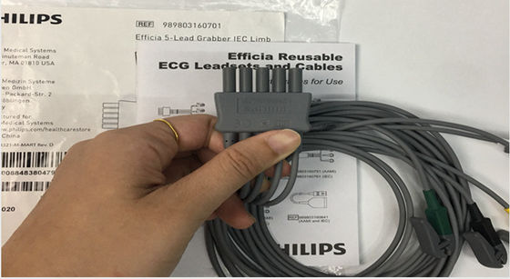 PHLIP Efficia réutilisable 5 câble ECG plomb membre IEC pour adultes