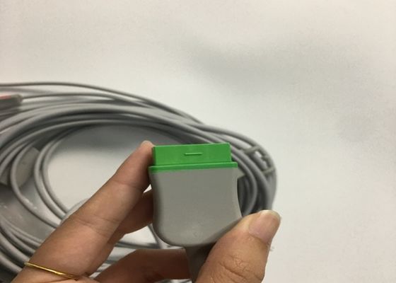 3 Cable de tronc d'ECG à plomb 2106309-002 avec câble de plomb de prise intégré 12FT