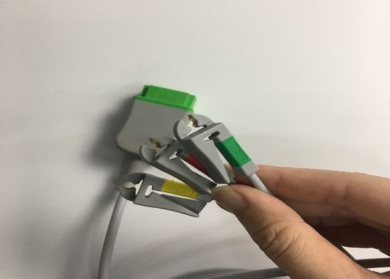 3 Cable de tronc d'ECG à plomb 2106309-002 avec câble de plomb de prise intégré 12FT