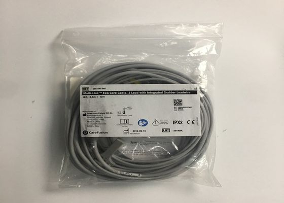 3 Cable de tronc d'ECG à plomb 2106309-002 avec câble de plomb de prise intégré 12FT