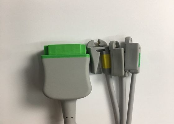 3 Cable de tronc d'ECG à plomb 2106309-002 avec câble de plomb de prise intégré 12FT