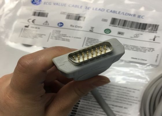 10 Pièces de remplacement ECG en plomb Cable GE2104726-001 Norme UE