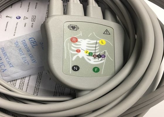 10 Pièces de remplacement ECG en plomb Cable GE2104726-001 Norme UE
