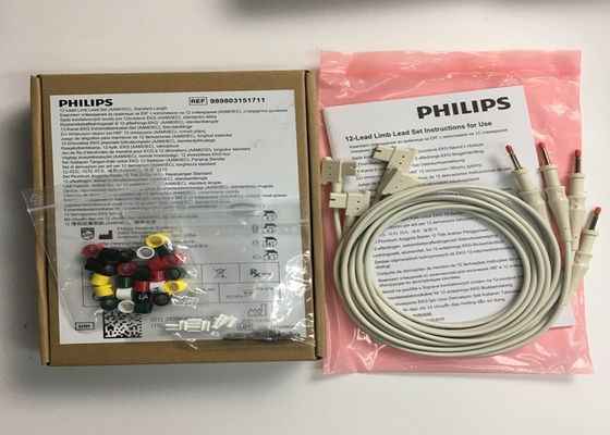 1M 12 Lead ECG Limb Leads 989803151711 Pour le moniteur de patient PHLIP TC30 TC50 TC70