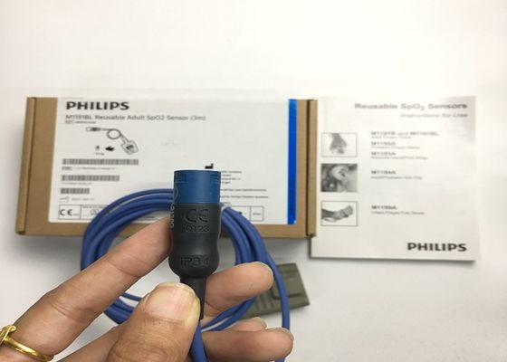 Phlip M1191BL équipement médical pièces détachées, Sensor SpO2 adulte 3M D forme 8 broches