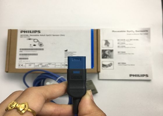 Phlip M1191BL équipement médical pièces détachées, Sensor SpO2 adulte 3M D forme 8 broches