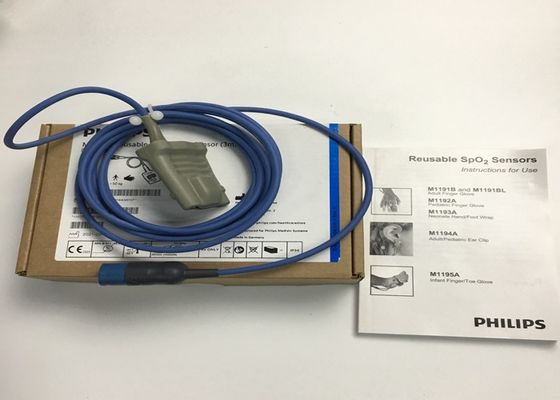 Phlip M1191BL équipement médical pièces détachées, Sensor SpO2 adulte 3M D forme 8 broches