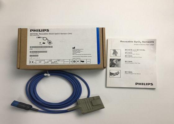 Phlip M1191BL équipement médical pièces détachées, Sensor SpO2 adulte 3M D forme 8 broches