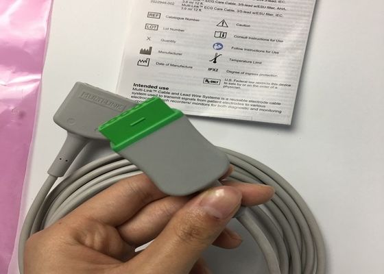GE Adultes Multi-Link ECG câble de plomb 3 plomb 5 plomb 3.6M 12ft 2017003-001