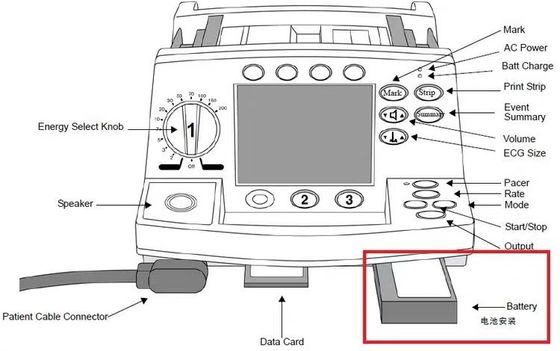 M3516A batterie d'équipement médical pour Philip HeartStart M4735A défibrillateur