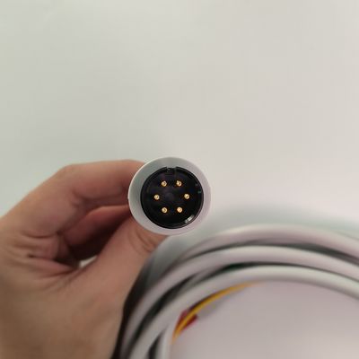 BJ-753P NIHON KOHDEN Conductivité cardiaque fil noir Tête ronde 6 broches trois boutons de plomb européen standard