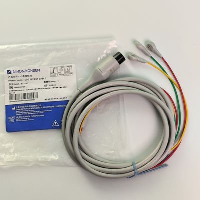 BJ-753P NIHON KOHDEN Conductivité cardiaque fil noir Tête ronde 6 broches trois boutons de plomb européen standard
