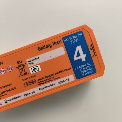Une batterie de défibrillateur AED orange AED-2100aed-2150aed-215aed-2152 Nkpb-28271k X217A
