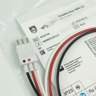 REF M1673A PHILIP Moniteur du patient CBL 3 Leadset Snap AAMI ICU PN 989803145111