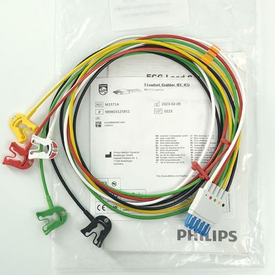 PHILIP Moniteur du patient Dispositif médical Consommables CBL 5 Leadset Grabber IEC ICU REF M1971A 989803125851