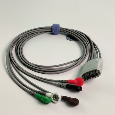 IT20 Télémétrie par électrocardiogramme fil de plomb cinq plomb American Standard Buckle Style REF EL05DASY1