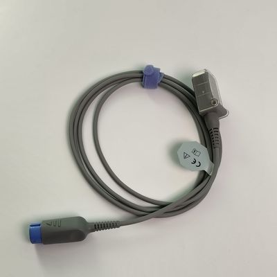 REF SHEC3 Cable d'extension de l'oxygène sanguin 2M Tête ronde bleue Fente unique 7 broches L 2,0 M