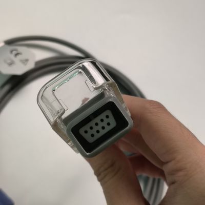 REF SHEC3 Cable d'extension de l'oxygène sanguin 2M Tête ronde bleue Fente unique 7 broches L 2,0 M