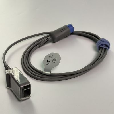 REF SHEC3 Cable d'extension de l'oxygène sanguin 2M Tête ronde bleue Fente unique 7 broches L 2,0 M