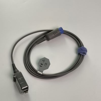 REF SHEC3 Cable d'extension de l'oxygène sanguin 2M Tête ronde bleue Fente unique 7 broches L 2,0 M