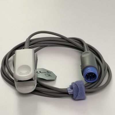 Clip à sept aiguilles intégré pour les doigts, sonde d'oxygène sanguin, capteur d'oxygène sanguin, adulte 2,5 M, réutilisable REF SH1