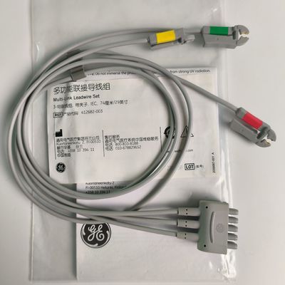 CareFusion GE Original Multi-Link ECG fil de plomb à 3 coups de plomb IEC 74cm / 29in. REF: 412682-003