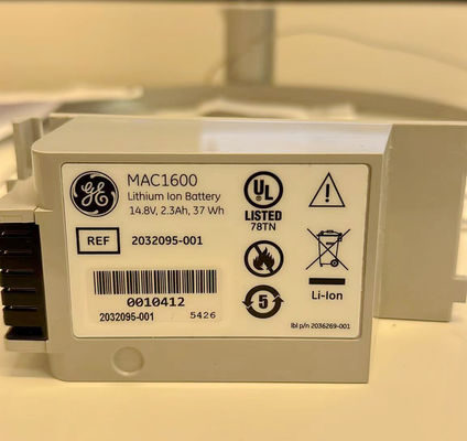 GE MAC1600 Batterie de la machine ECG 14,8V 2,3Ah 37Wh REF 2032095-001