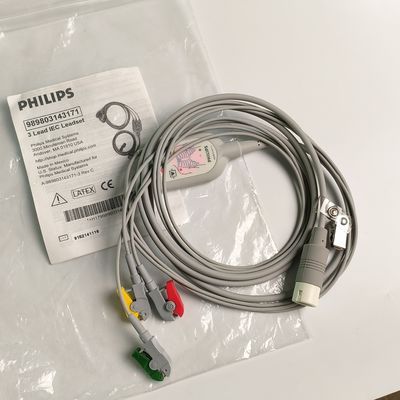 Philippe original 3 plomb IEC plomb rouge, vert, jaune, 2,6 M bout de machine ronde 12 aiguilles PN:989803143171