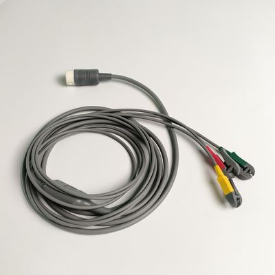 PHILIP Original Efficia Combined Cable/3-Leadset Grabber IEC. Fin de machine ronde à 12 broches, REF: 989803160741