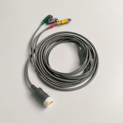 PHILIP Original Efficia Combined Cable/3-Leadset Grabber IEC. Fin de machine ronde à 12 broches, REF: 989803160741