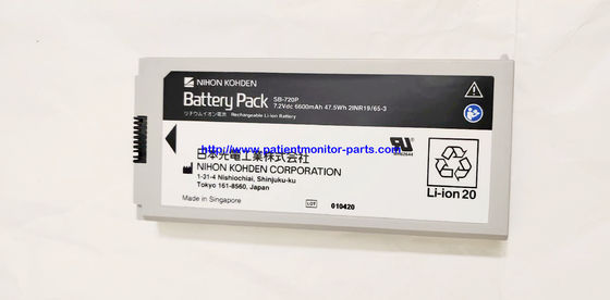 NIHON KOHDEN Moniteur du patient Batterie d'origine SB-720P 7,2 V 6600 Mah 47,5Wh 21NR19/65-3