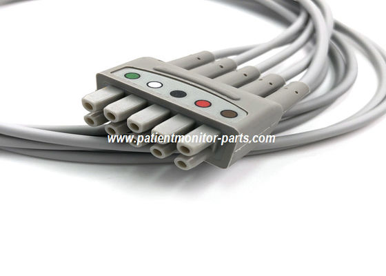 Réseau de câbles de conduction ECG multi-liens, 5 capteur de plomb AHA 74CM / 29IN PN 412681-001