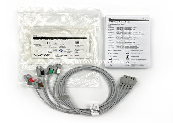 Réseau de câbles de conduction ECG multi-liens, 5 capteur de plomb AHA 74CM / 29IN PN 412681-001