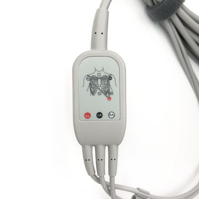 5831398 Cable de plomb et câble de tronc ECG 3 Cable de plomb indétachable,4.7M/15 FT
