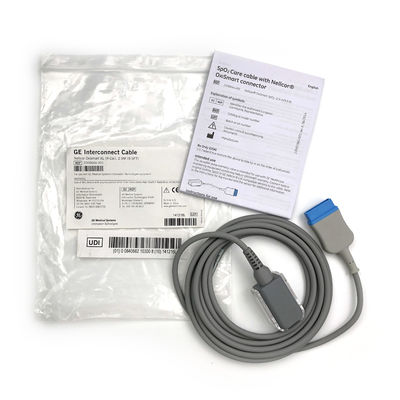 Le câble de soins SpO2 avec connecteur Nellcor® OxiSmart REF 2006644-001 Nellcor® OxiSmart SpO2 (2,9 M/9,5 ft)