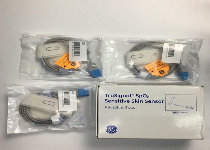 3 pièces dans une boîte TruSignal SpO2 Sensor de peau sensible 9 broches / réutilisable