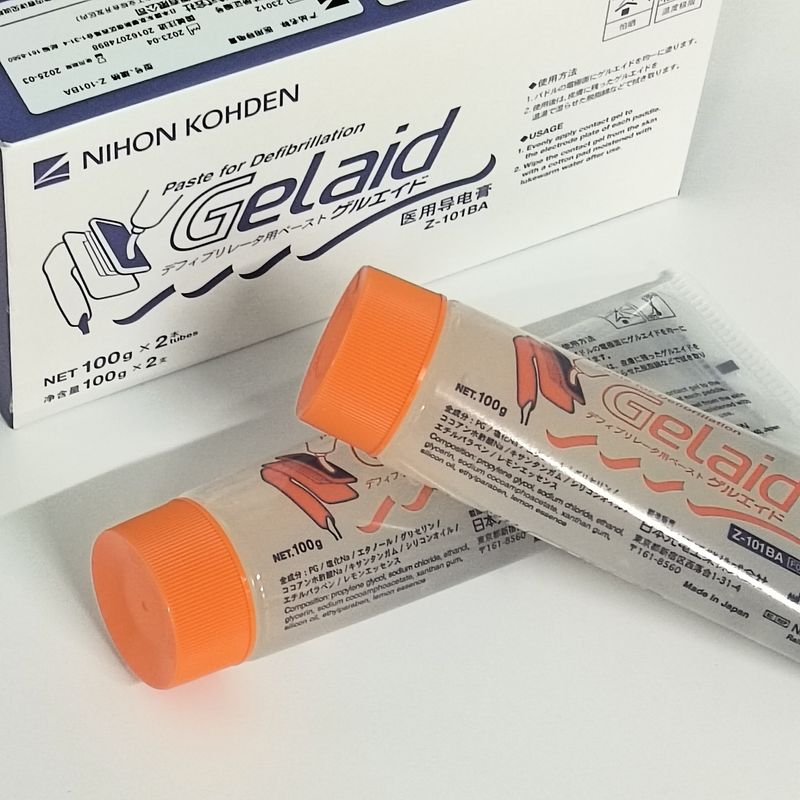 Nihon Kohden Japon Défibrillateur photoélectrique Paste médicale conductrice 100G Deux boîtes Z-101