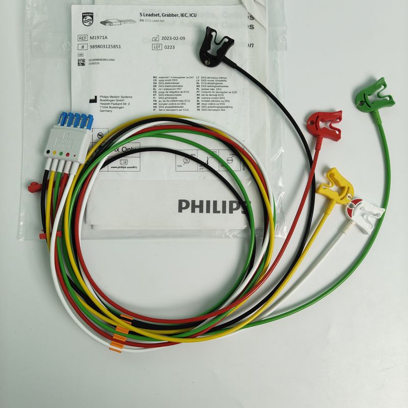 PHILIP Moniteur du patient Dispositif médical Consommables CBL 5 Leadset Grabber IEC ICU REF M1971A 989803125851